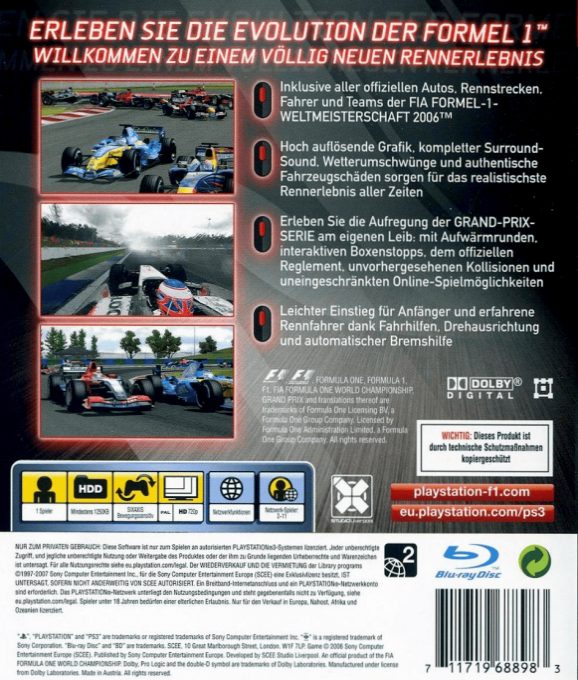 Formula One : Championship Edition dos