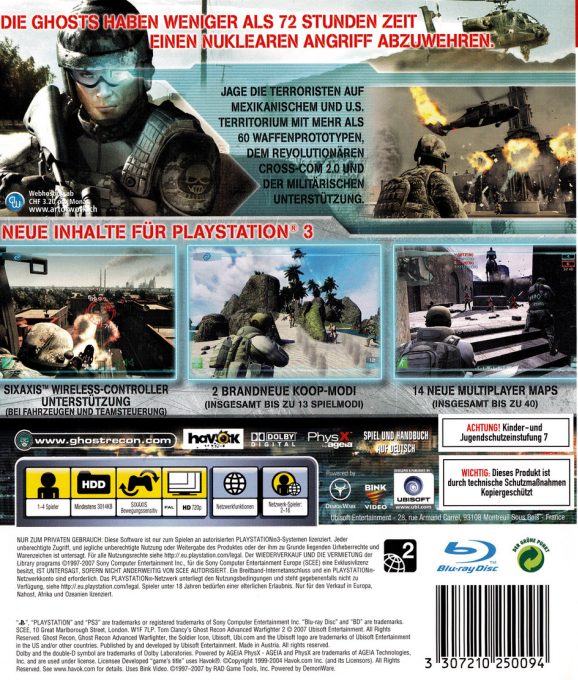 Ghost Recon Advanced Warfighter 2 dos