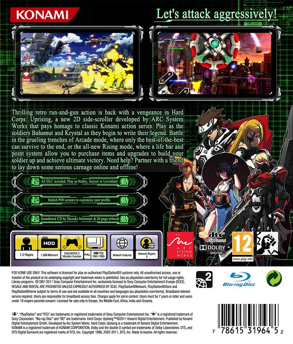 Hard Corps : Uprising dos