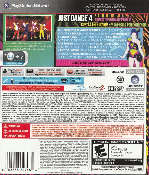 Just Dance 4 dos