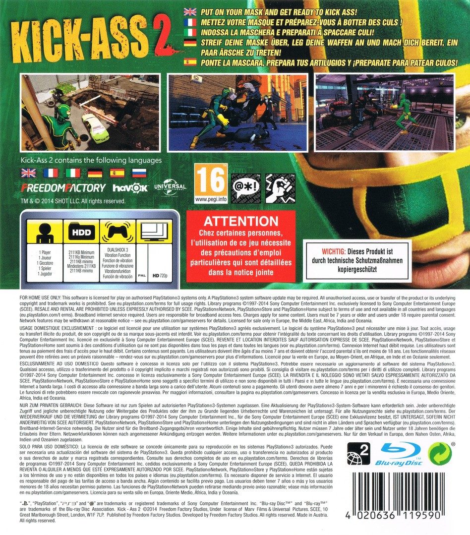 Kick Ass 2 dos
