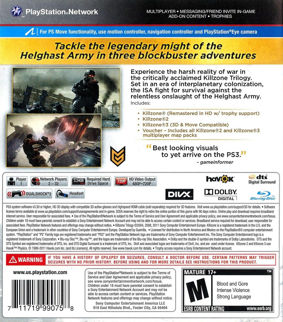 Killzone Trilogy dos