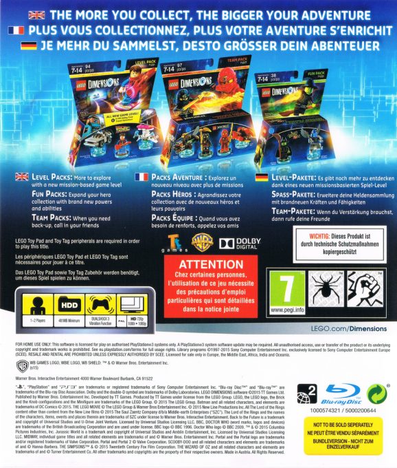 Lego Dimensions dos