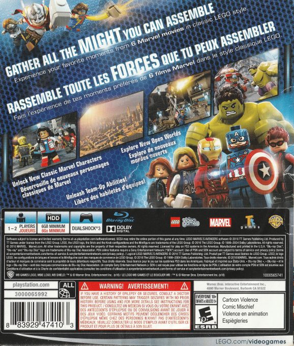 LEGO Marvel Avengers - Dos