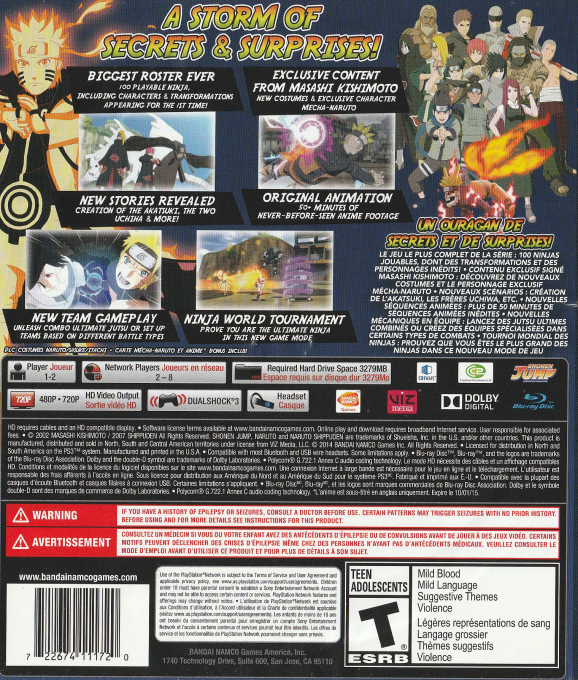 Naruto Shippuden - Ultimate Ninja Storm Collection dos
