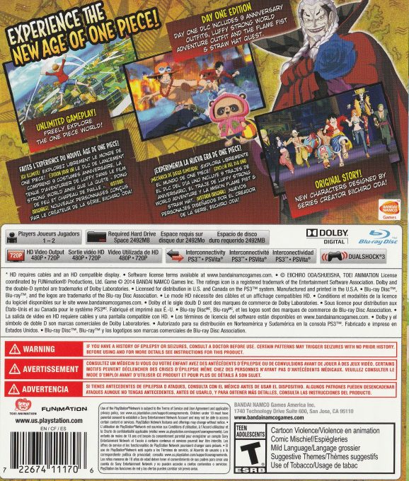 One Piece Unlimited World Red dos