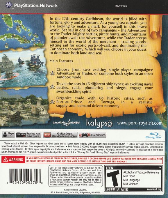 Port Royale 3 - Pirates & Merchants - Dos