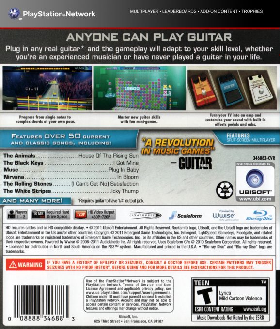 Rocksmith dos