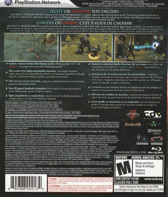 Sacred 2 : Fallen Angel dos