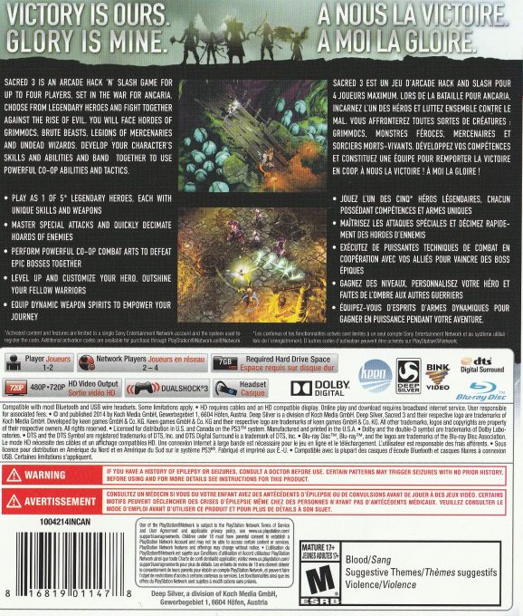 Sacred 3 - Dos