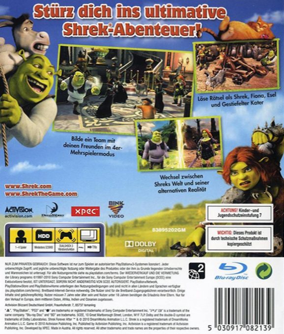 Shrek 4 : Il était Une Fin - Dos