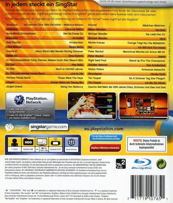 Sing Star Mallorca Party dos