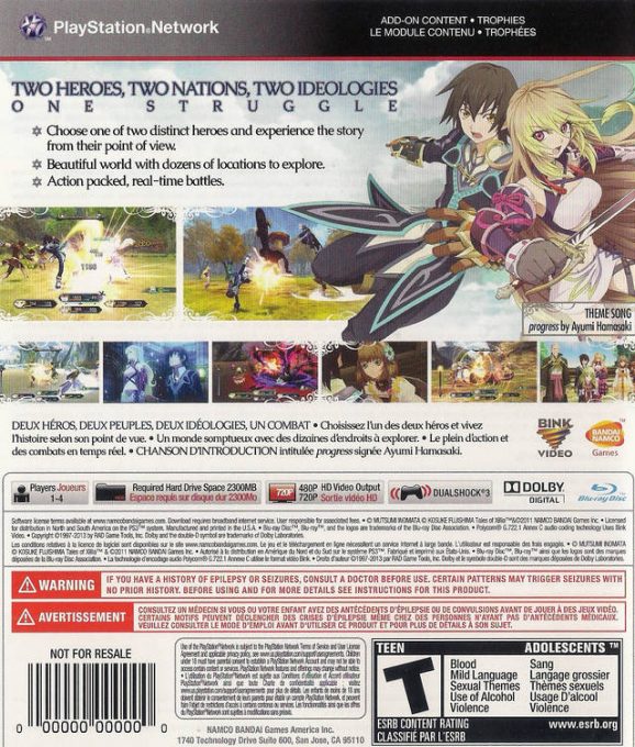 Tales Of Xillia dos