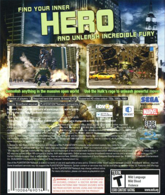 The Incredible Hulk - Dos