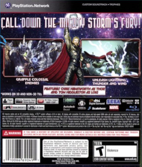 Thor : Dieu du Tonnerre dos
