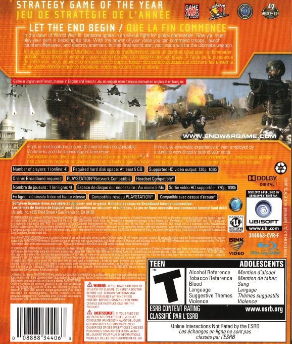 Tom Clancy's Endwar dos