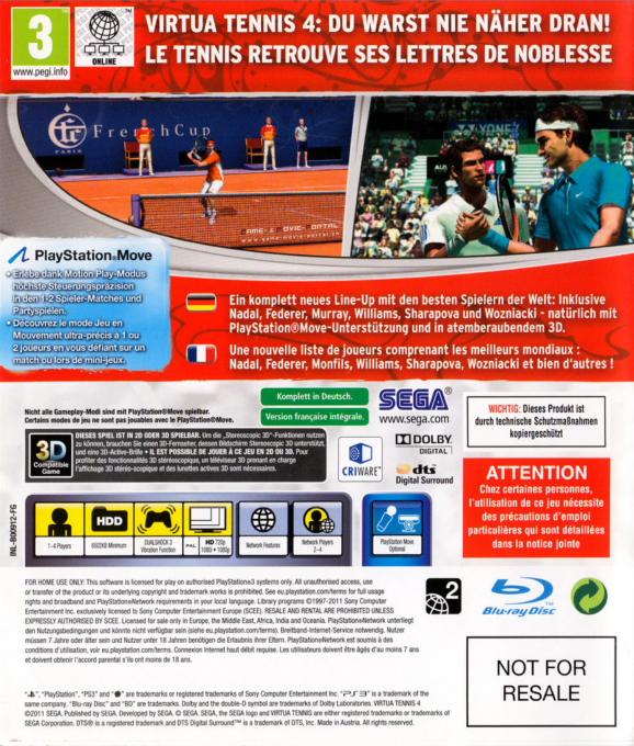 Virtua Tennis 3 - Dos
