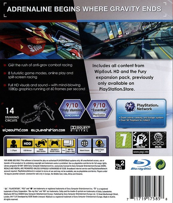 Wipeout Hd Fury dos