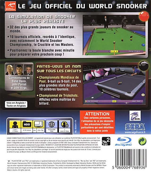World Snooker Championship 2007 dos