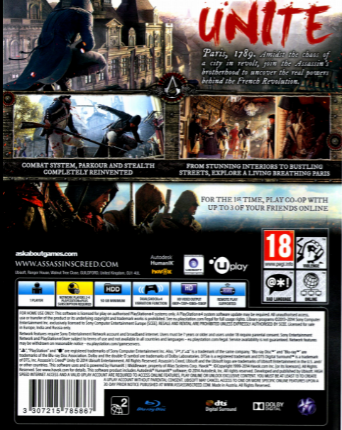 Assassin's Creed - Unity - Dos