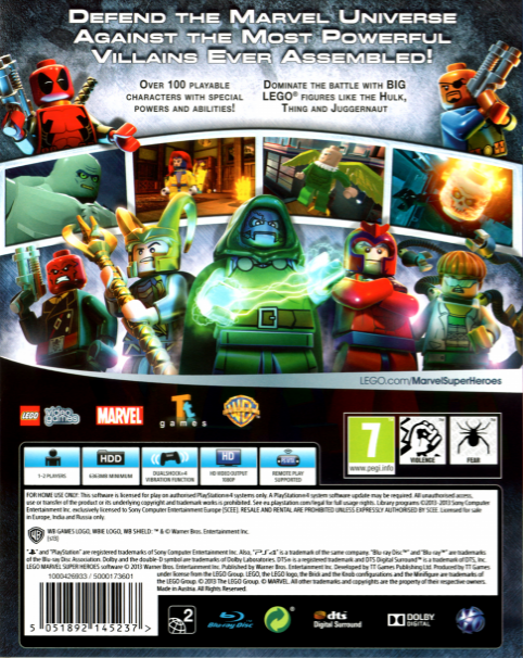 LEGO Marvel Super Heroes - Dos