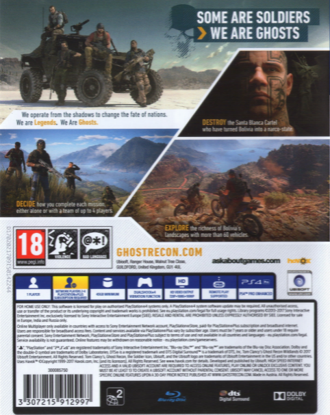 Tom Clancy's Ghost Recon - Wildlands - Dos