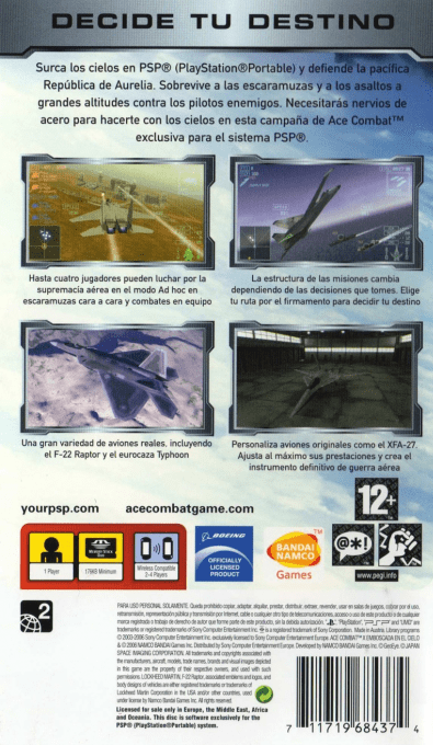 Ace Combat X : Skies of Deception dos