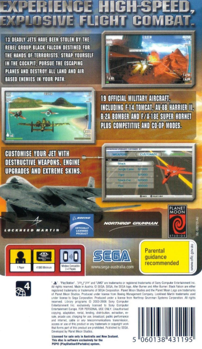 After Burner : Black Falcon dos