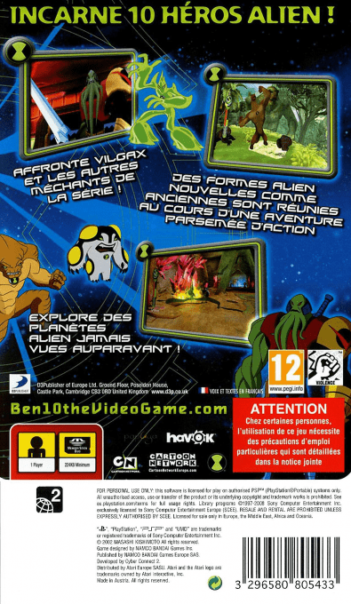 Ben 10 : Alien Force, Vilgax Attacks - Dos