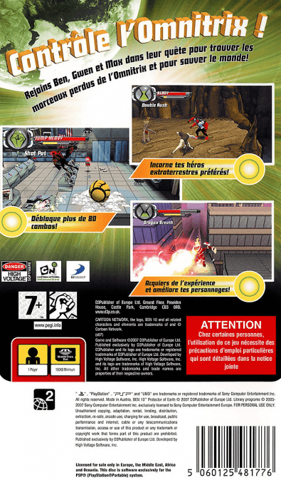 Ben 10 : Protector of Earth - Dos