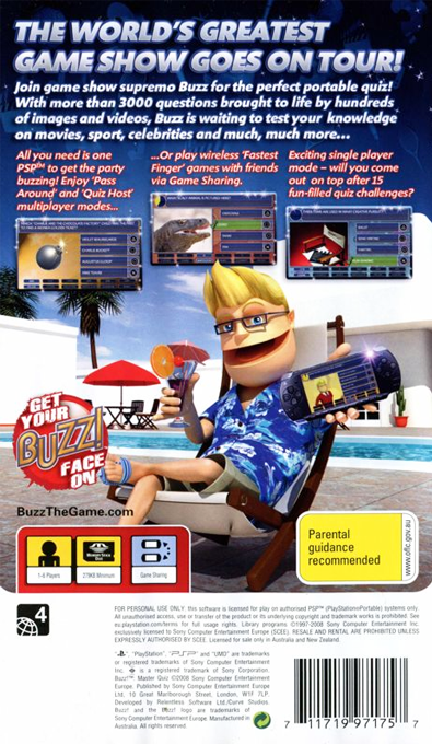 Buzz! Master Quiz - Dos