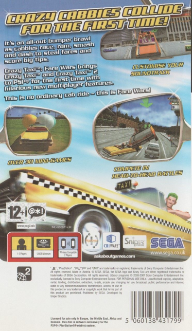 Crazy Taxi : Fare Wars - Dos