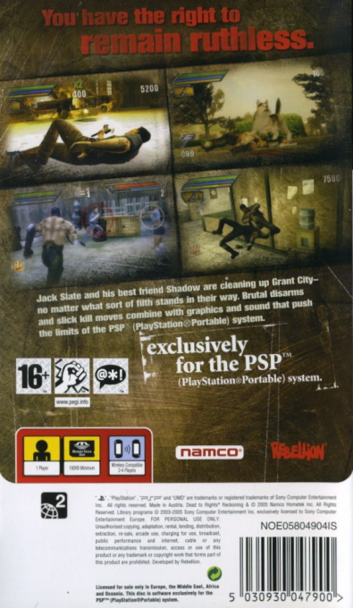 Dead to Rights : Reckoning - Dos