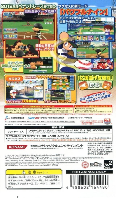 Jikkyou Powerful Pro Yakyuu 2011 Ketteiban - Dos