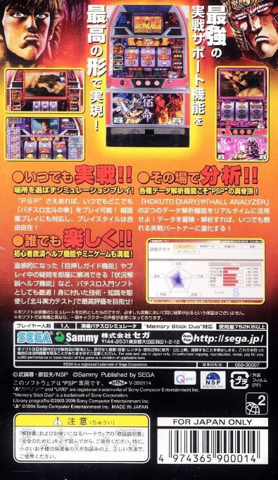 Jissen Pachi-slot Hisshouhou! Hokuto No Ken Portable - Dos