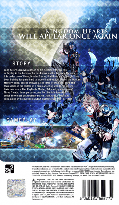 Kingdom Hearts : Birth by Sleep - Dos