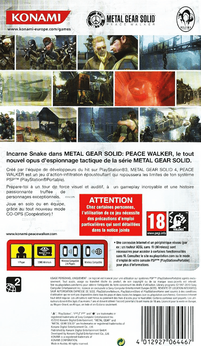 Metal Gear Solid : Peace Walker - Dos