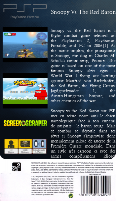 Snoopy vs the Red Baron dos