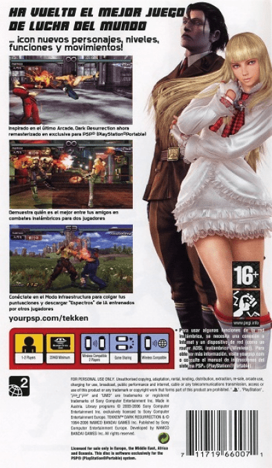 Tekken : Dark Resurrection - Dos