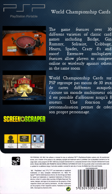 World Championship Cards - Dos