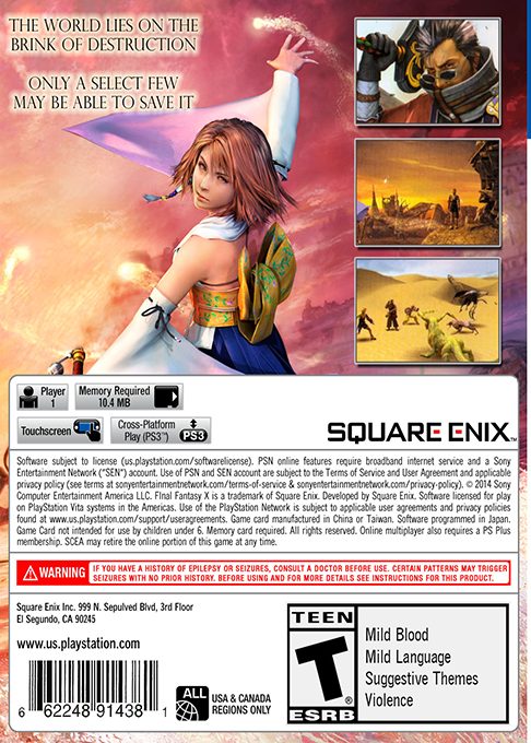 Final Fantasy X Hd dos