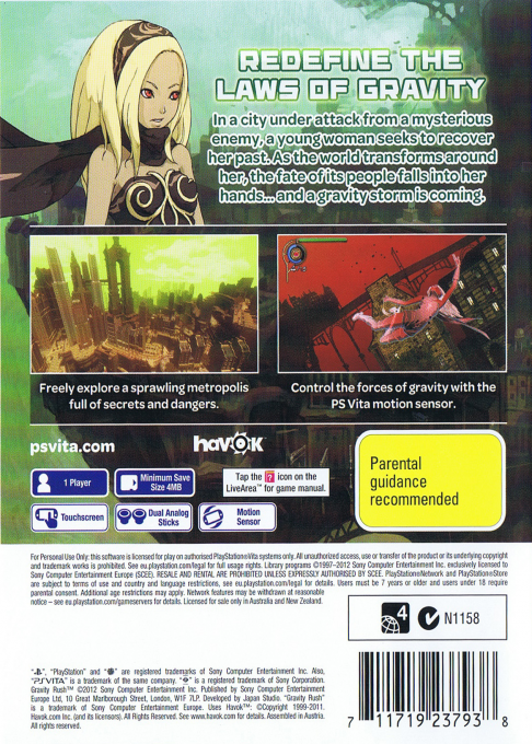 Gravity Rush - Dos