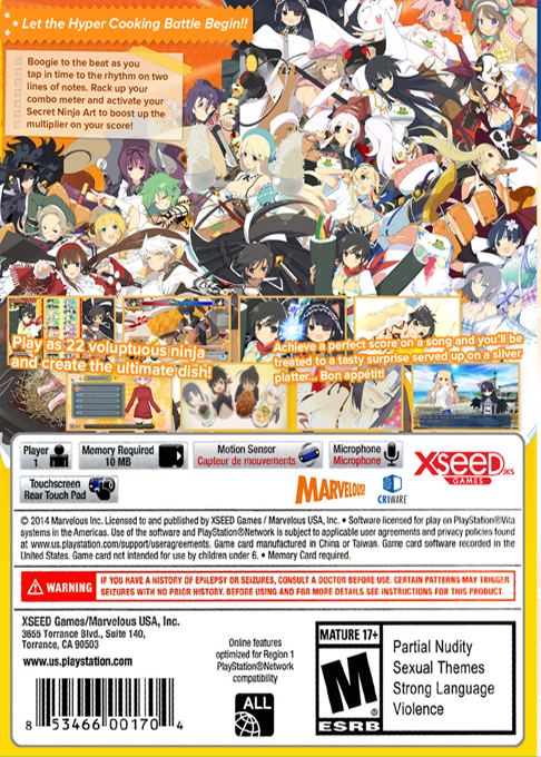 Senran Kagura - Bon Appétit! - Dos