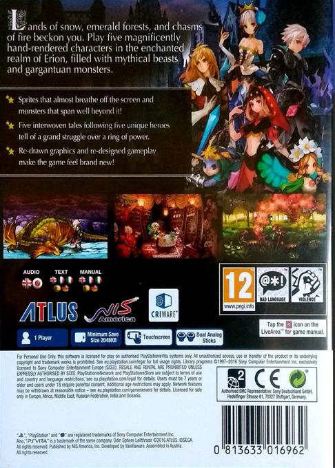 Odin Sphere - Leifdrasir - Dos