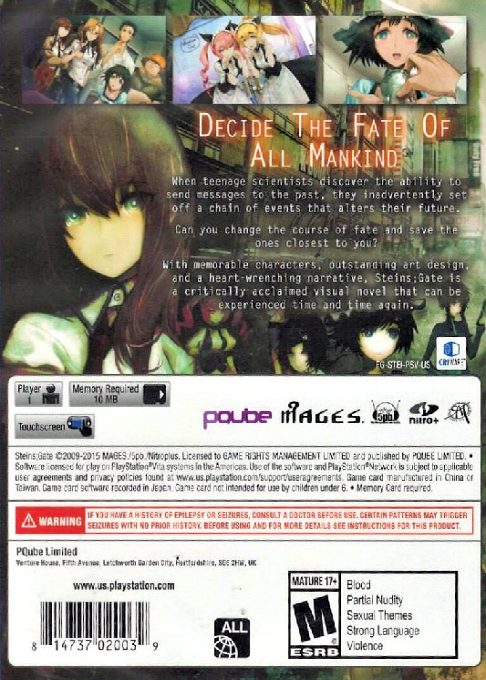 Steins ; Gate dos
