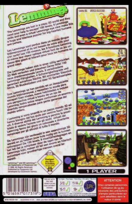 3D Lemmings - Dos