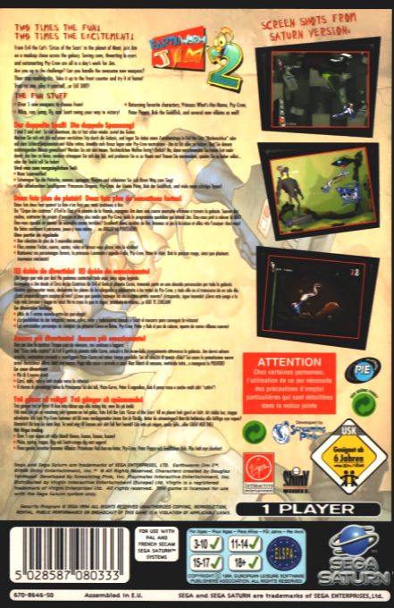 Earthworm Jim 2 - Dos