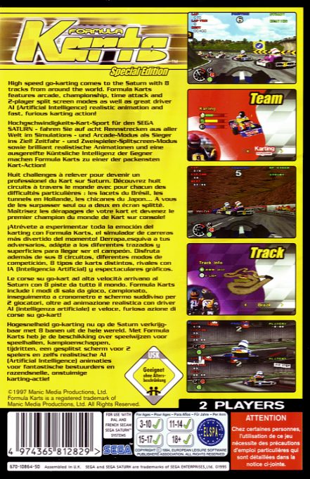 Formula Karts - Special Edition - Dos