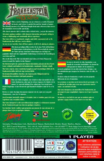 Frankenstein - Through the Eyes of the Monster - Dos