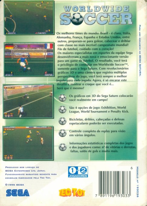 Worldwide Soccer : Sega International Victory Goal Edition - Dos